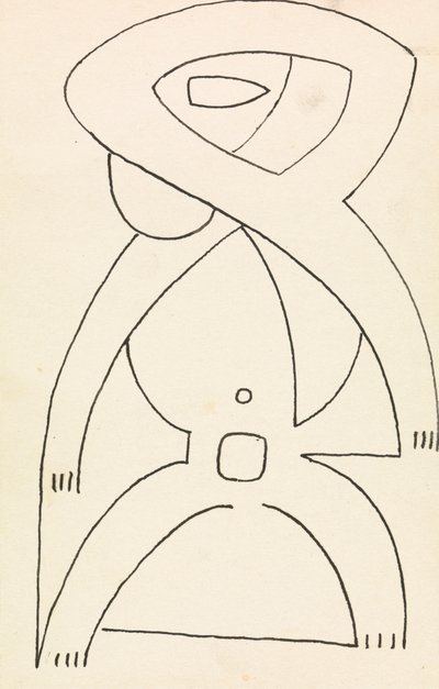 Étude de figure pour un design en relief - Henri Gaudier Brzeska