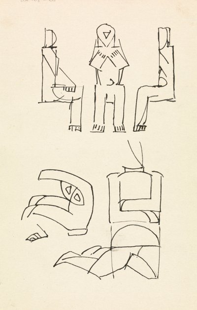 Cinq études de figures - Henri Gaudier Brzeska