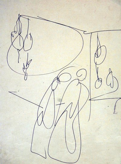 Acheteurs devant la volaille - Henri Gaudier Brzeska