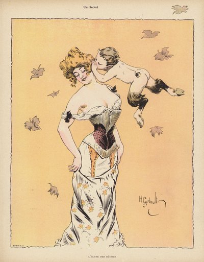 Un secret (lithographie en couleur) - Henri Gerbault