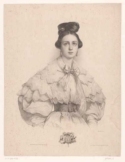 Jeune femme avec un nom commençant par la lettre A - Henri Grevedon