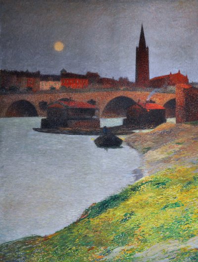 Vue de Toulouse, vers 1900 (fresque) - Henri Jean Guillaume Martin
