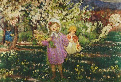 Les Enfants un Verger en Fleurs, 1914 - Henri Lebasque