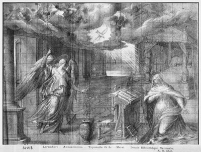 Vie du Christ, Annonciation, étude préparatoire de la tapisserie pour l