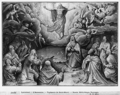 Vie du Christ, Ascension, étude préparatoire de la tapisserie pour l