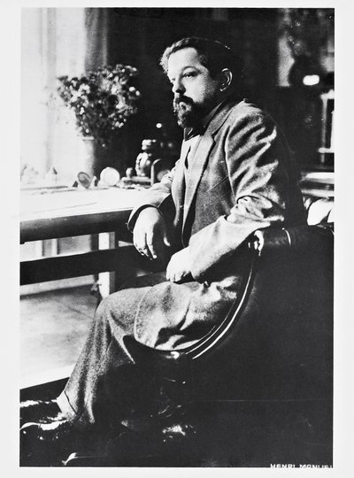 Portrait du compositeur et pianiste français Claude Debussy (Saint-Germain-en-Laye) - Henri Manuel