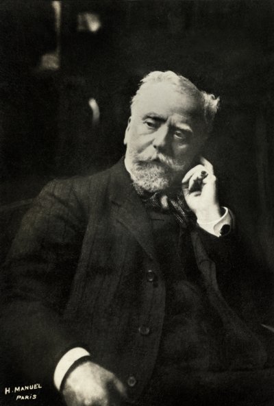 Portrait du peintre français Léon Augustin Lhermitte ( 1844 - Henri Manuel