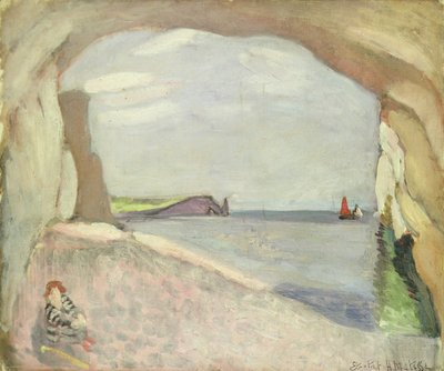 Etretat, la voile rouge (peinture) - Henri Matisse