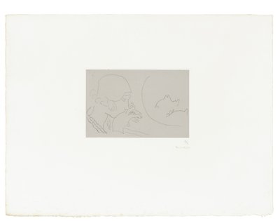 Jeune Femme contemplant un Bocal de Poissons Rouge - Henri Matisse