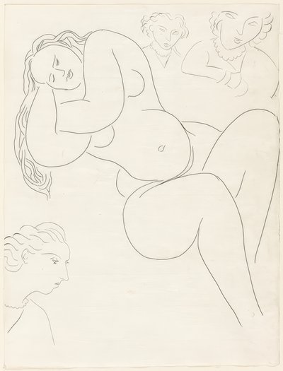 Le Sonneur, planche huit des Poésies de Mallarmé - Henri Matisse