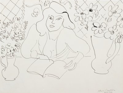 Modèle avec livre - Henri Matisse