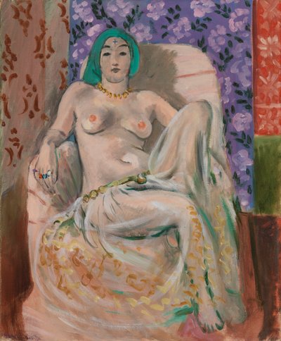 Moorish Woman (The Raised Knee) [Femme mauresque (Le Genou levé)] - Henri Matisse