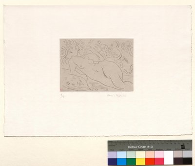 Nu, intérieur fleuri - Henri Matisse