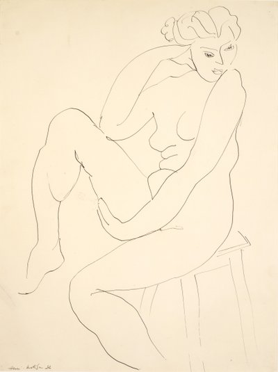 Nu assis sur un tabouret - Henri Matisse