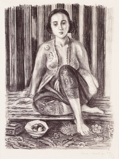 Odalisque avec une coupe de fruits - Henri Matisse
