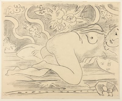 Nu couché avec une coupe de fruits - Henri Matisse