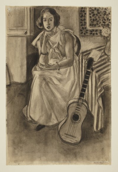 Modèle assis avec une guitare - Henri Matisse
