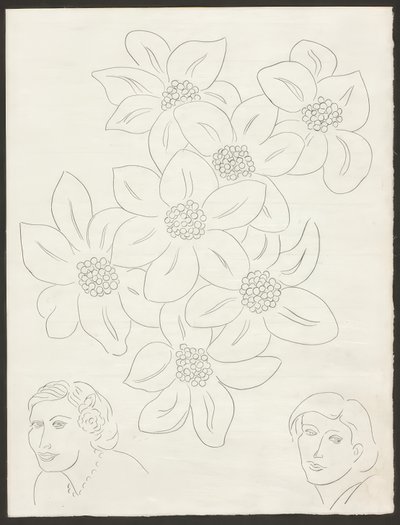 Les Fleurs, planche 6 des Poésies de Mallarmé - Henri Matisse