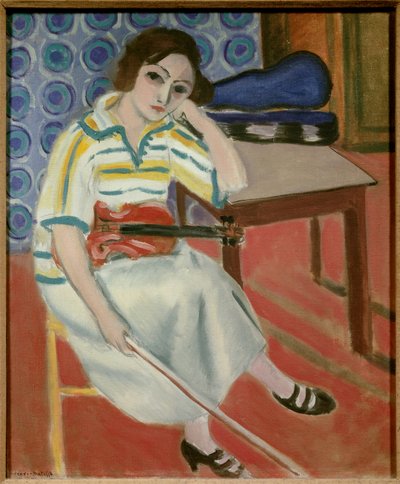 Femme au violon 1921-22 (huile sur toile) - Henri Matisse