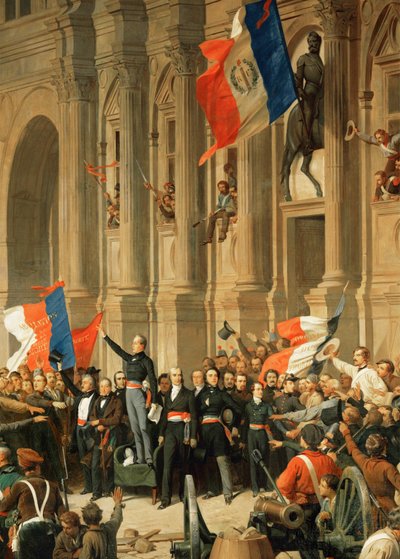 Révolution de 1848 : Le poète Alphonse de Lamartine rejette le drapeau rouge de l