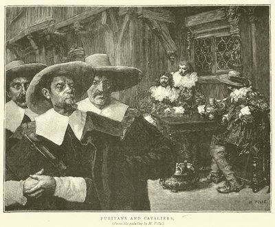 Puritains et cavaliers - Henri Pille