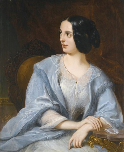 Portrait de la comédienne russe Vera Michurina Samoylova (1866-1948) (détail) - Henri Pluchart