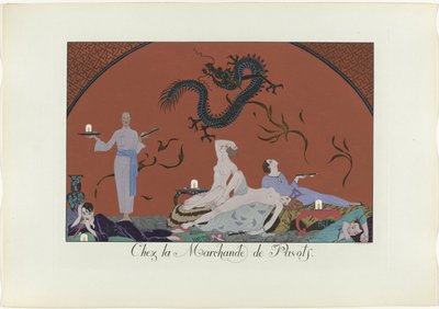 Le Bonheur du Jour ou Les Grâces à la Mode: Chez la Marchande de Pavots - Henri Reidel