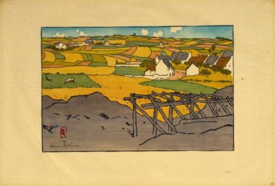 Le Village de La Chapelle vu des Tertres (Saint-Briac) - Henri Rivière