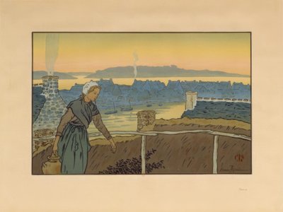 Loguivy le soir - Henri Rivière