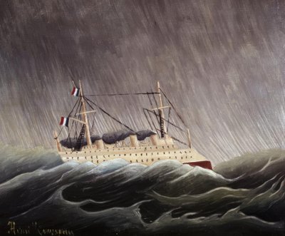 Bateau dans la tempête - Henri Rousseau