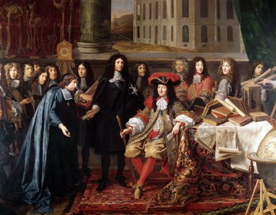 Jean-Baptiste Colbert présentant les membres de l