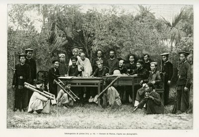 Interrogatoire de pirates. Gravure de Thiriat, d