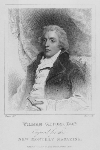 William Gifford, poète satirique, critique et éditeur anglais de la Quarterly Review - Henri after Meyer