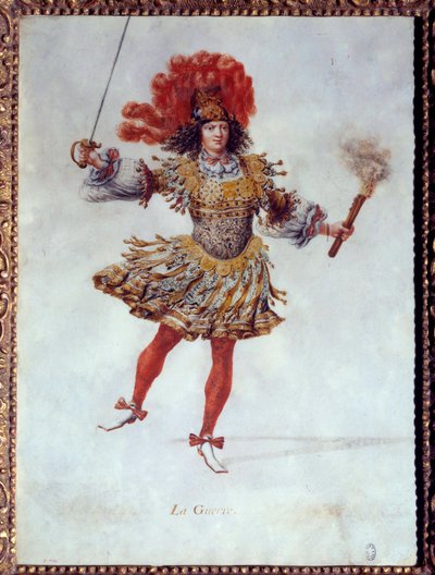 Costume pour la Guerre dans le ballet Les noces de Pélée et Thétis - Henri de Gissey