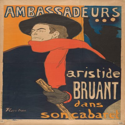 Ambassadeurs Aristide Bruant dans son cabaret - Henri de Toulouse-Lautrec
