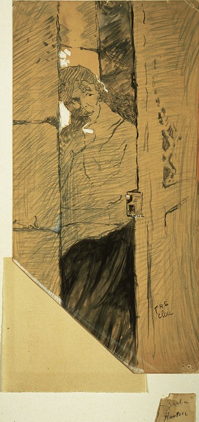 À la porte - Henri de Toulouse-Lautrec