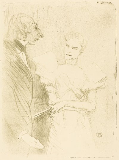 Brandès et Leloir dans « Cabotins » - Henri de Toulouse-Lautrec