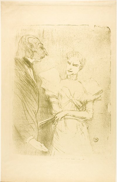 Brandès et Leloir, dans Les Cabotins - Henri de Toulouse-Lautrec