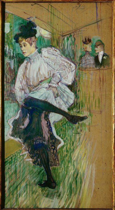 Jane Avril dancing - Henri de Toulouse-Lautrec