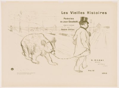 Les Vieilles histoires : Couverture - Frontispice - Henri de Toulouse-Lautrec