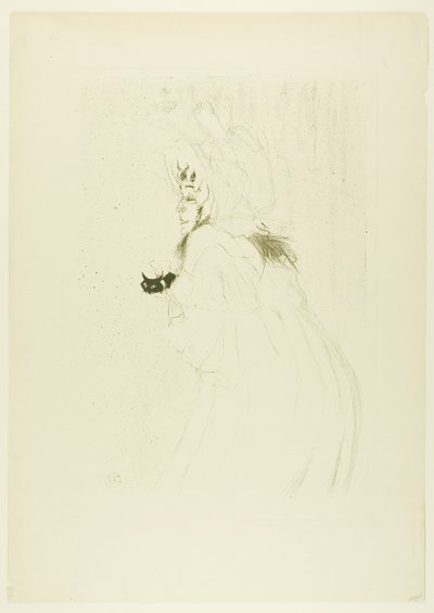 Mlle May Belfort saluant - Henri de Toulouse-Lautrec