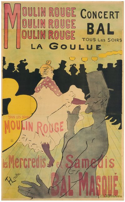 Moulin Rouge, La Goulue - Henri de Toulouse-Lautrec