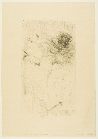 Vieil homme et jeune fille - Henri de Toulouse-Lautrec