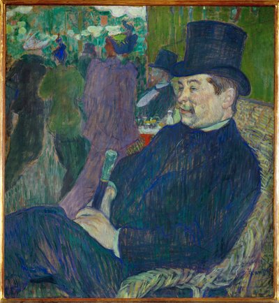Portrait de M. Delaporte au jardin de Paris - Henri de Toulouse-Lautrec