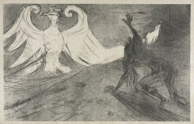 Projet pour frontispice de : Au pied du Sinaï - Henri de Toulouse-Lautrec