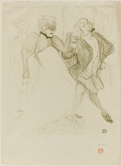 Réjane et Galipaux, dans Madame Sans-Gêne - Henri de Toulouse-Lautrec