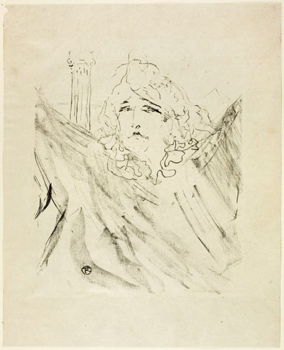Sarah Bernhardt, de Treize Lithographies - Henri de Toulouse-Lautrec