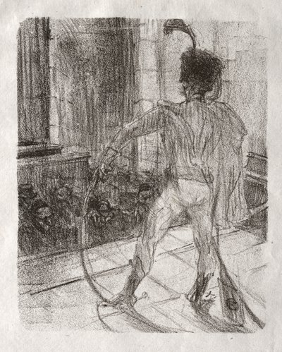 Au pied du Sinaï : Schlomé Fuss à la synagogue - Henri de Toulouse-Lautrec