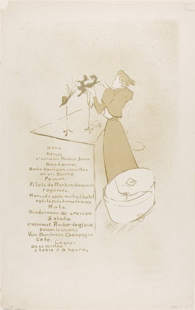 La modiste, Renée Vert - Henri de Toulouse-Lautrec