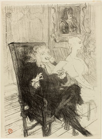 Truffier et Moreno, dans Les Femmes Savantes - Henri de Toulouse-Lautrec